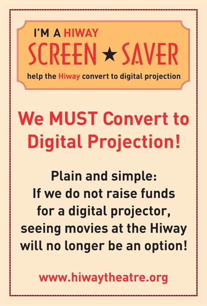 Hiway screensaver fundraising campaign poster