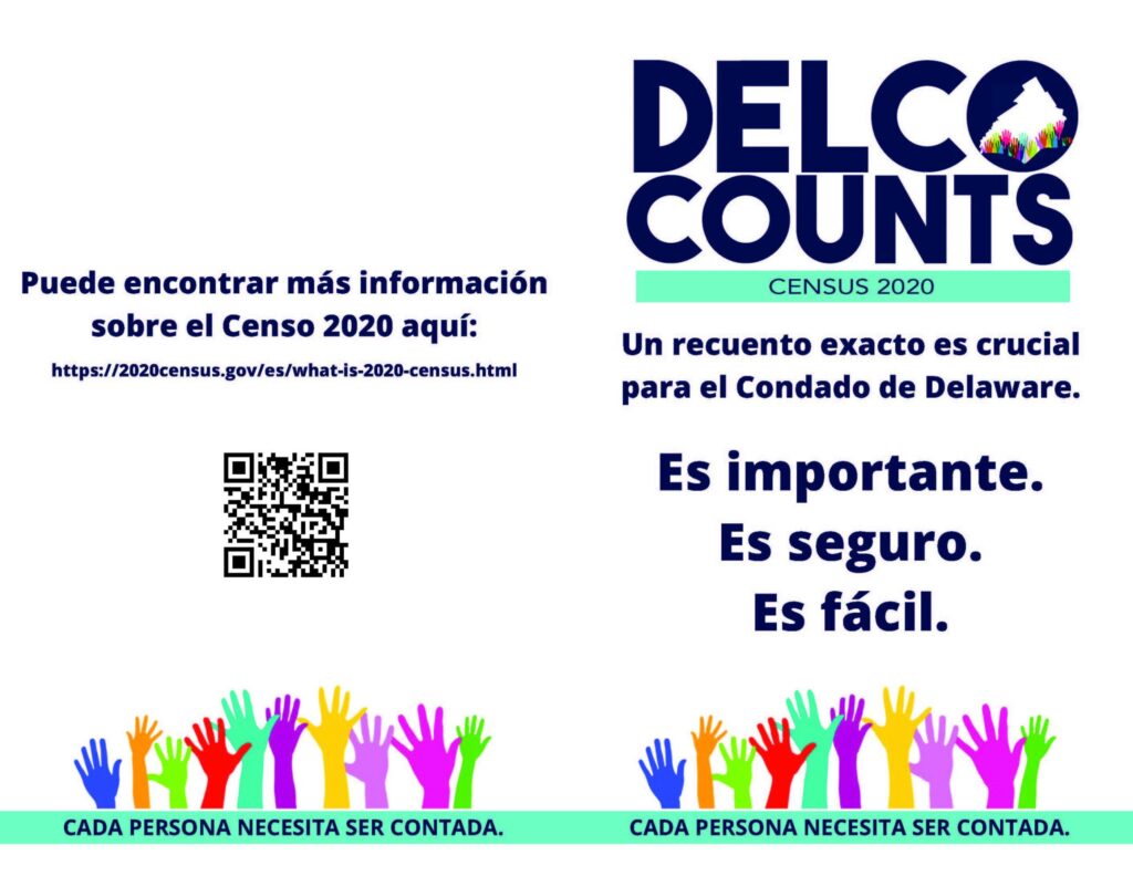 Delco Counts Census 2020 Spanish Brochure